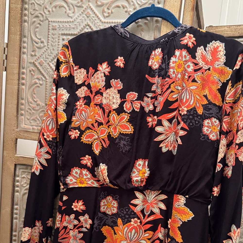 Free People Black Floral Long Sleeve Dress - Picture 6 of 6